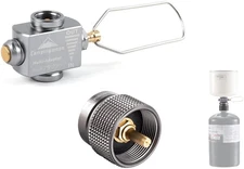 Camping Moon Butane to Propane Gas Refill Adapter and LPG Propane Adapter (Isobu