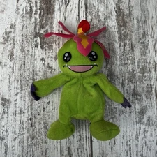 Rare DIGIMON green PALMON DIGI beanie plush stuffed animal by BANDAI 