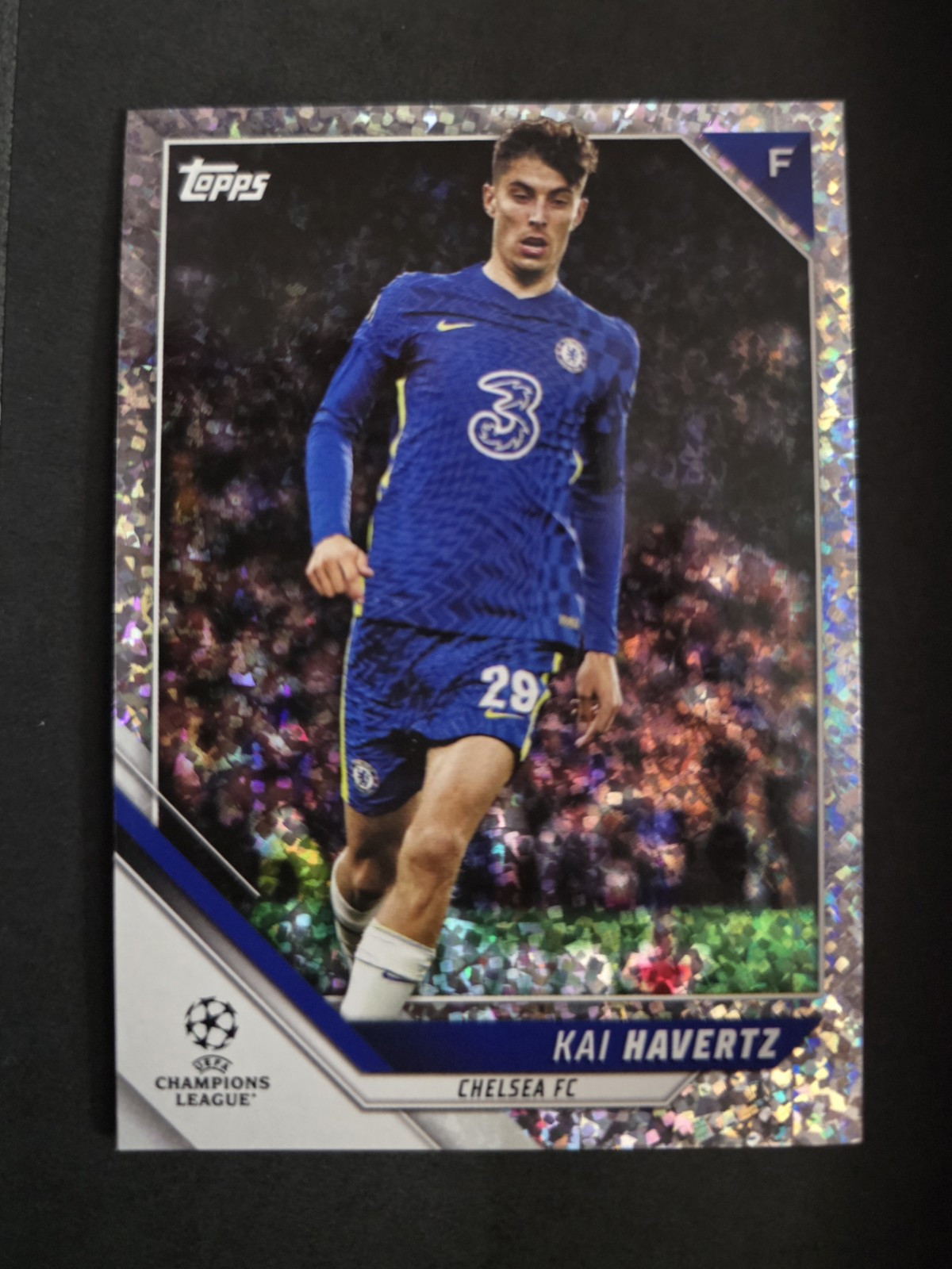 Kai Havertz 2021-22 Topps UEFA UCL Speckle Refractor Chelsea FC
