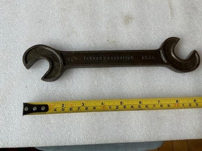 PANHARD & LEVASSOR VINTAGE SCHRAUBENSCHLÜSSEL CLE VETERAN SELTENES TEIL DES AUTO-WERKZEUGSET