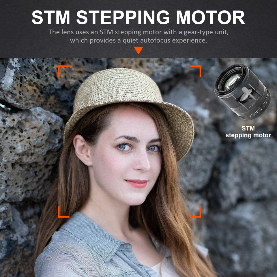56mm F1.4 STM Auto Focus APS-C Prime Lens Portrait AF Lens for Sony E Mount C... - Image 3 of 4
