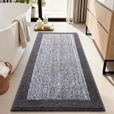 Long Bathroom Runner Rug 2x4 48''x24'' ,Non Slip Washable Large Bath Rugs, S