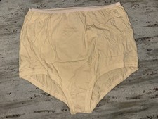Vintage National 100 Cotton Briefs Panties Size 10 Beige 3 Pack