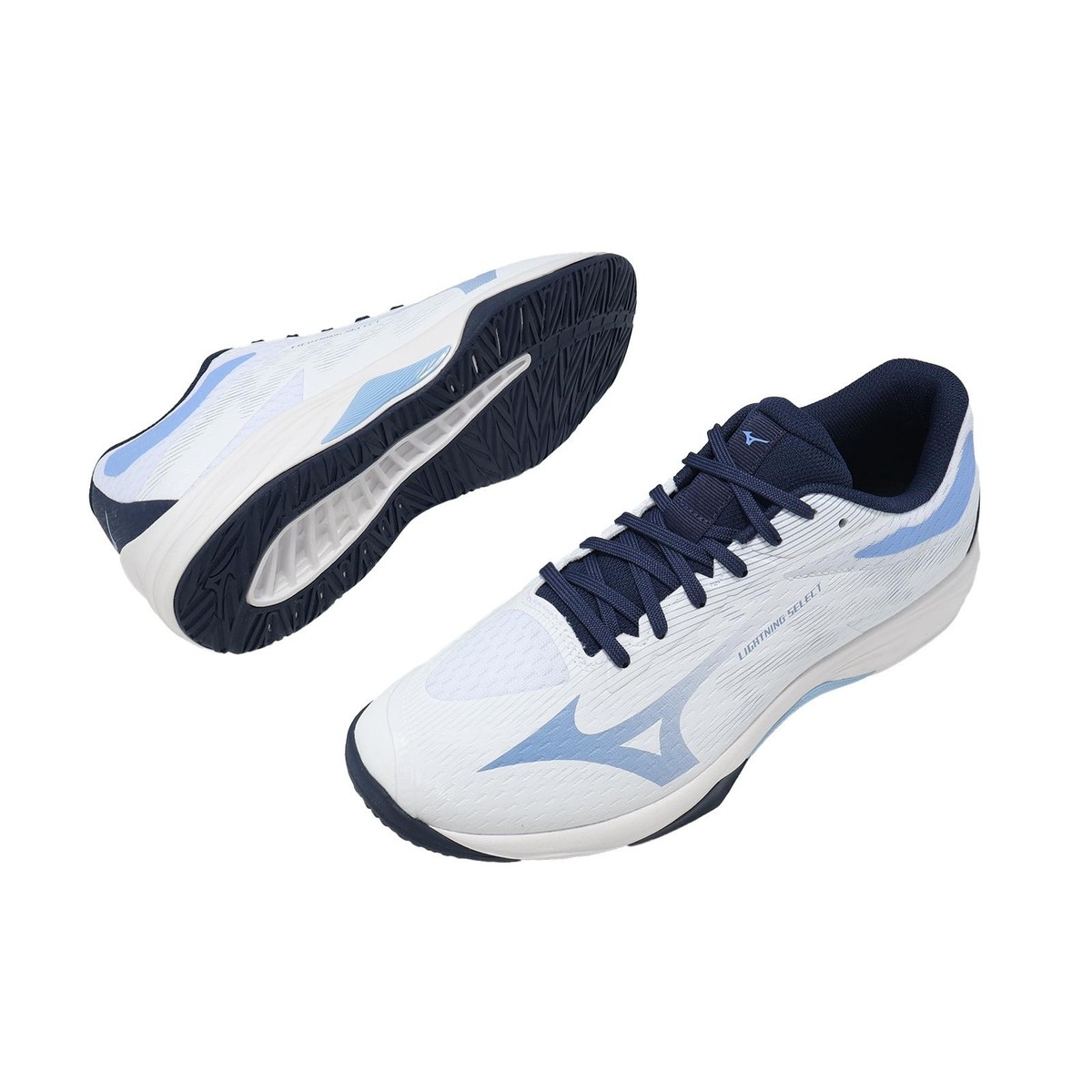 Mizuno Lightning Select White Blue Black Men Unisex Volleyball