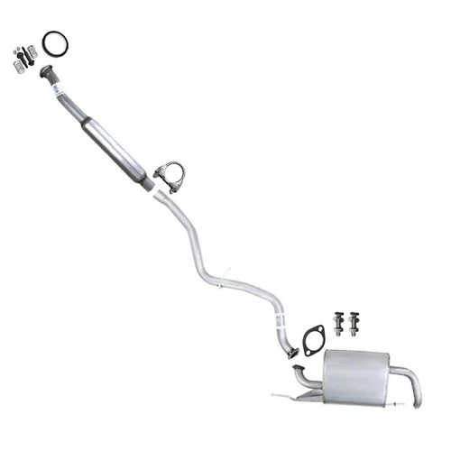 Stainless Steel Resonator Int.pipe Muffler Kit fits: 2012-16 Subaru Impreza 2.0L