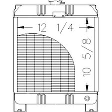 211055 / Fits New Holland Tractor Radiator - 10 5/8 X 12 1/4 X 1 1/2 Fits Ford