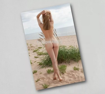 Kühlschrankmagnet Nackte Frau Babes Am Strand Aktdruck Kunst 8053 v