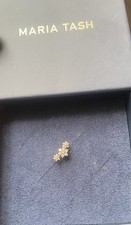 Maria Tash Yellow Gold Three Flower Garland Diamond Threaded Stud Earring, £1300