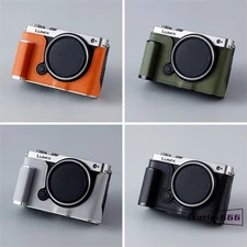 Leather Grip Half Case For Panasonic S9 Metal Camera Insert Milicase Handmade 