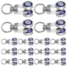 30 Pcs Metal Curtain Track Roller Gliders Pulley For Window Rail Accessories