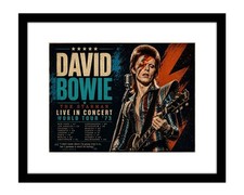 David Bowie 8x10 Concert Print | Starman classic rock wall art decor