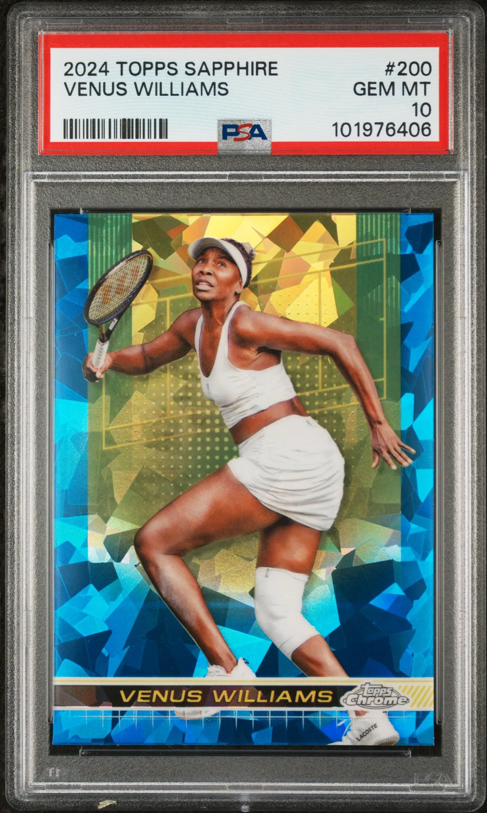 2024 Topps Chrome Sapphire Tennis Venus Williams #200 PSA 10