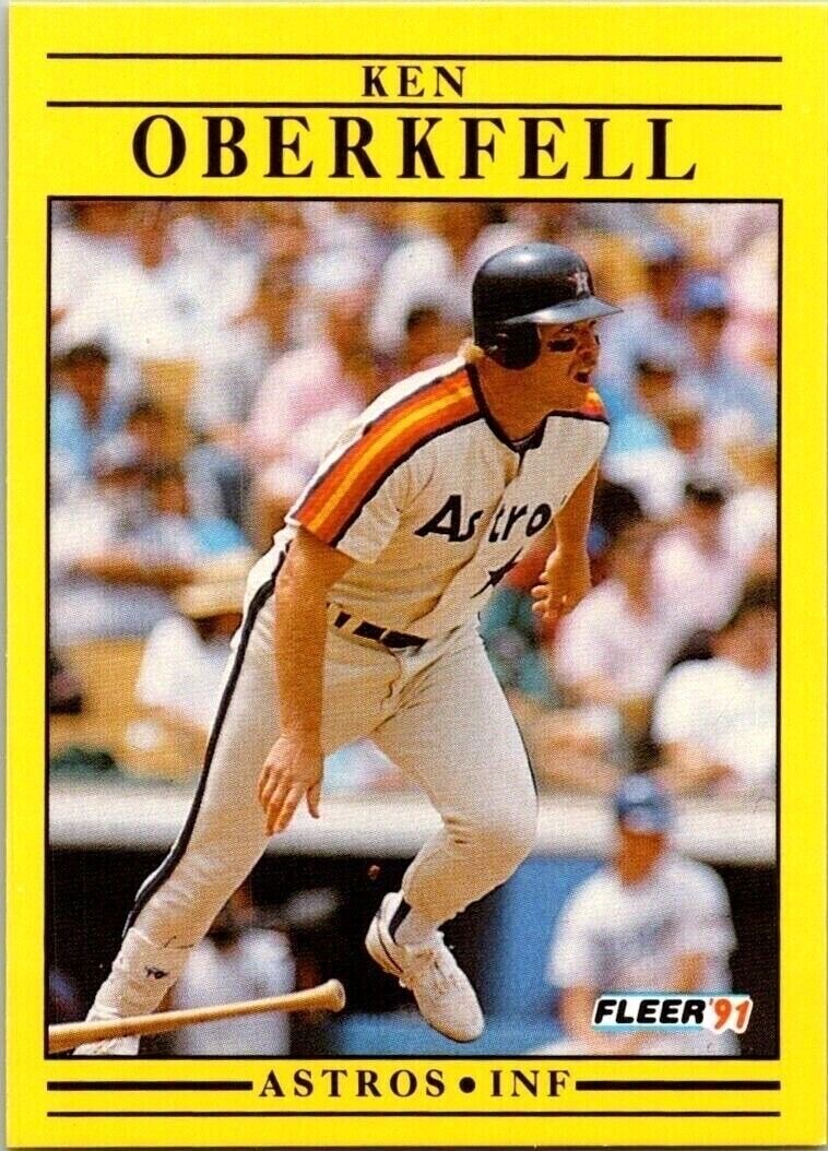 Ken Oberkfell Astros 511 Fleer 1991 Baseball Card