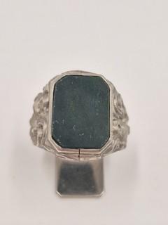 Herren Siegel Ring Blutjaspis 800 Silber