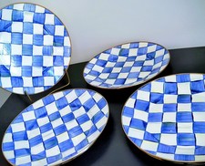 Mackenzie Childs Royal Check Dinner Plate