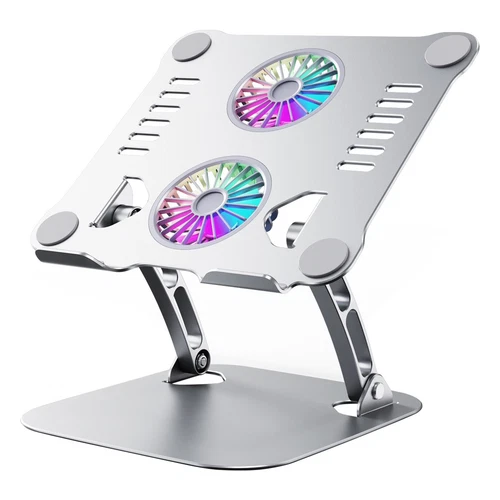Laptop Cooling Pad with Fan Rotatable Adjustable Aluminum Alloy Bracket for7551