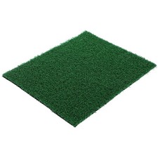 Grass Mat Dark Green For Fish Tank Decorative Use 1Pcs 9.8x7.9x0.3In