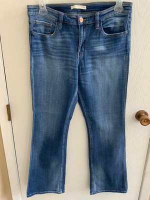 Daytrip Refined VIRGO Bootcut Blue Jeans Women 32R 13/14 Denim Stretch BUCKLE