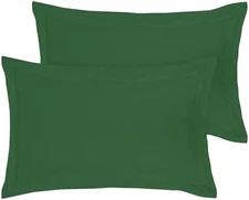 Royale Linens 2-Pack Euro Pillow Shams Green