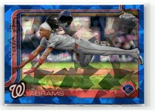 2025 Bowman Chrome Sapphire Edition #20 CJ Abrams NATIONALS