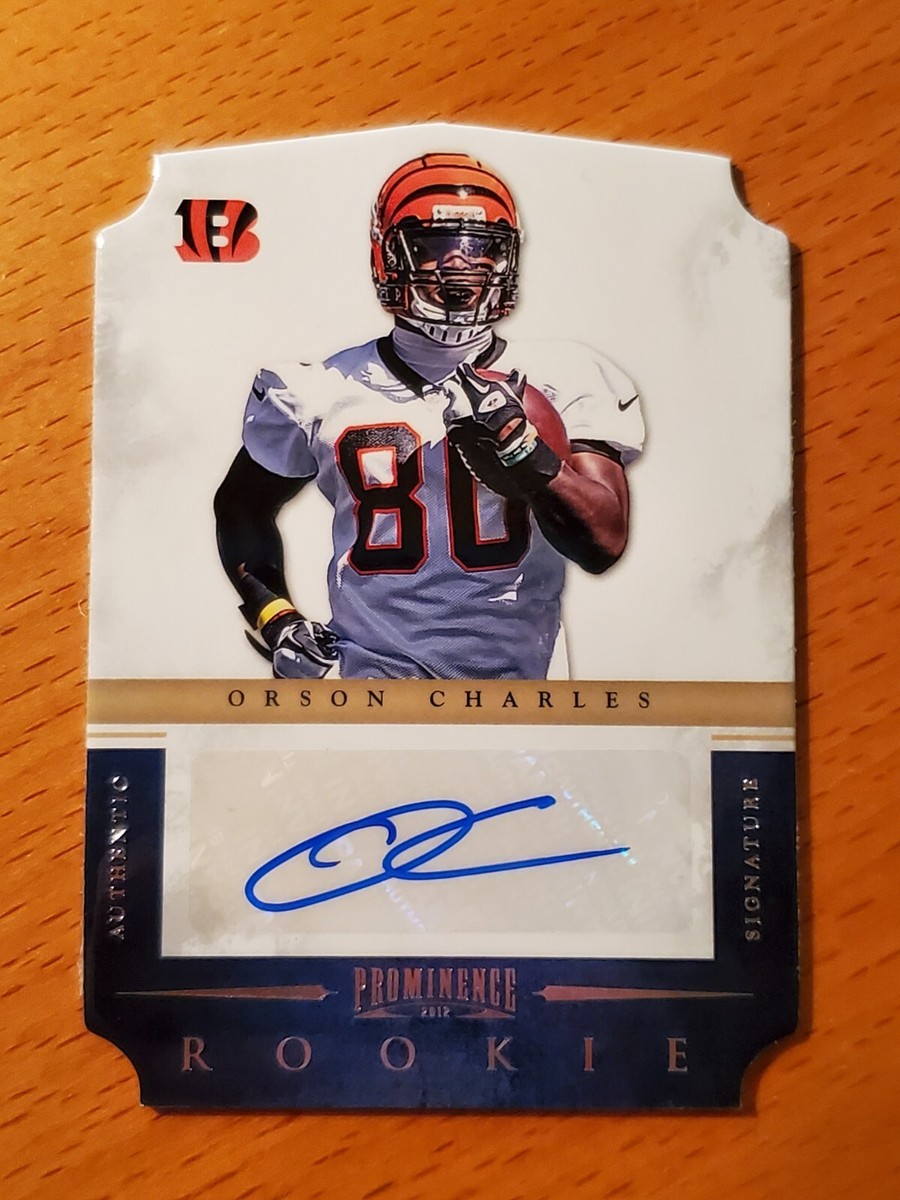 2012 Prominence Die Cut Auto #187 Orson Charles Bengals Rookie TE