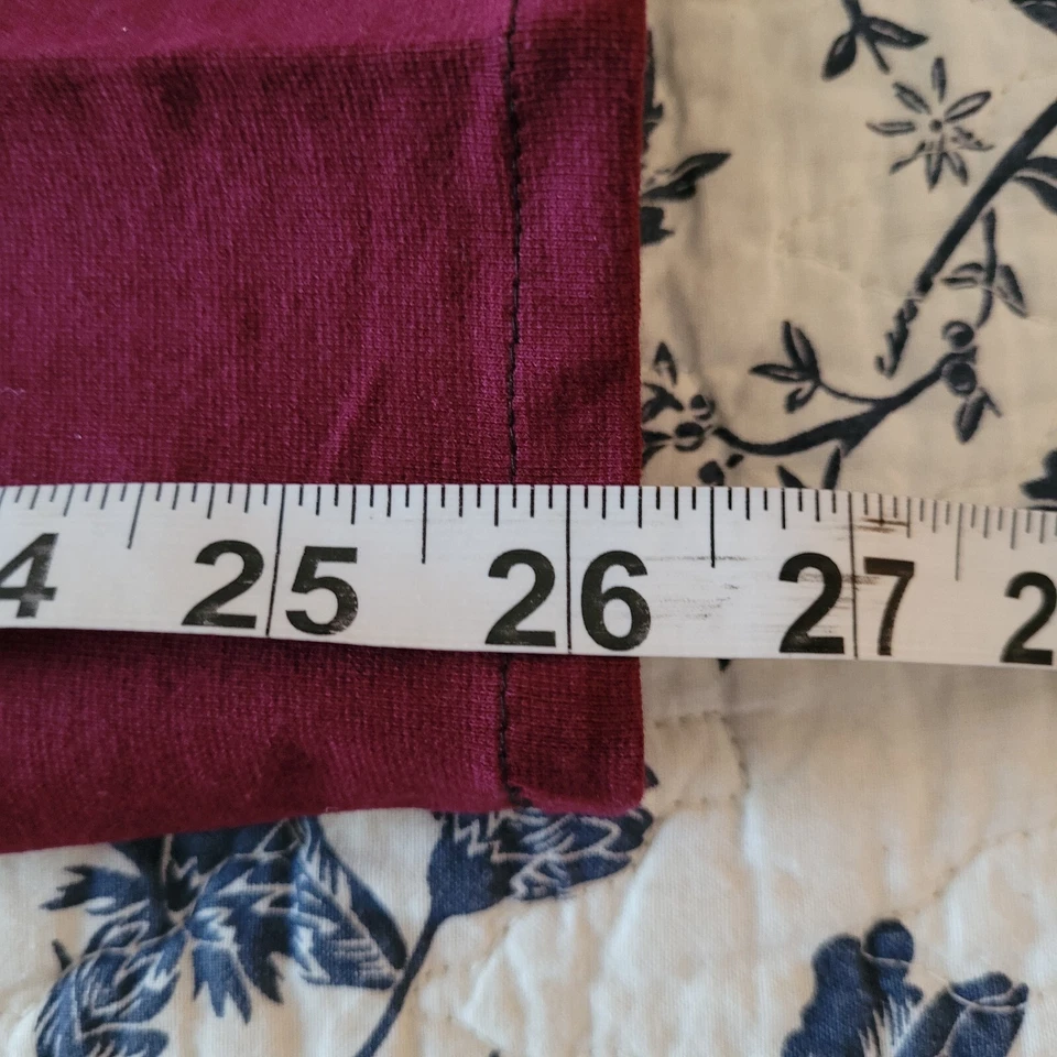 Leggings Newport News para mujer color borgoña liso talla X-grande. Foto 4 de 4