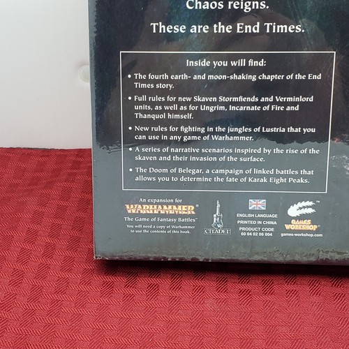 Warhammer The End Times IV Thanquol Libri I & II sigillato hardback fantasy - Foto 9 di 10