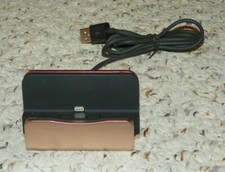 Micro USB Charge  Sync Dock Station for iPhone - Rose Gold