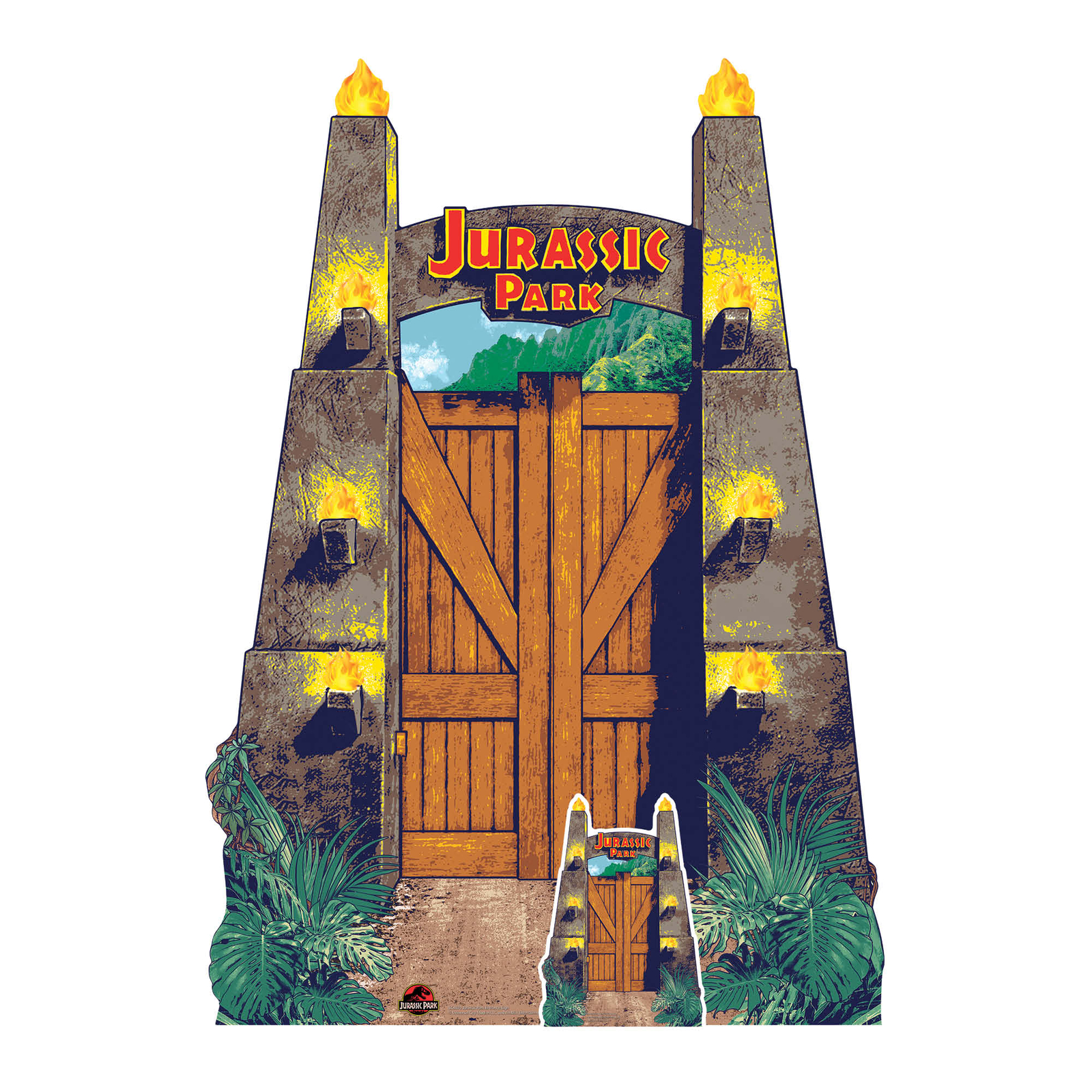 Jurassic Park Entrance Sign Cardboard Cutout Official Jurassic Park Standee