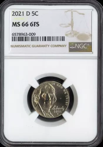 2021 D Jefferson Nickel NGC MS66 FS Quality