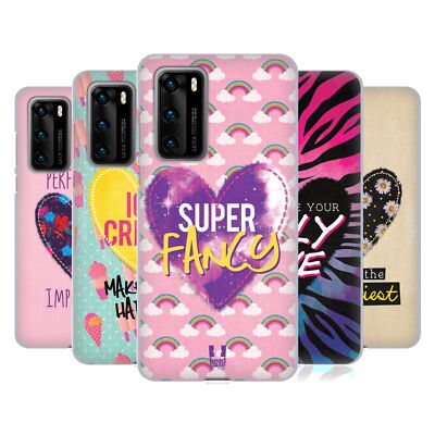 HEAD CASE DESIGNS HEART PATCHES SOFT GEL CASE FOR HUAWEI PHONES 4