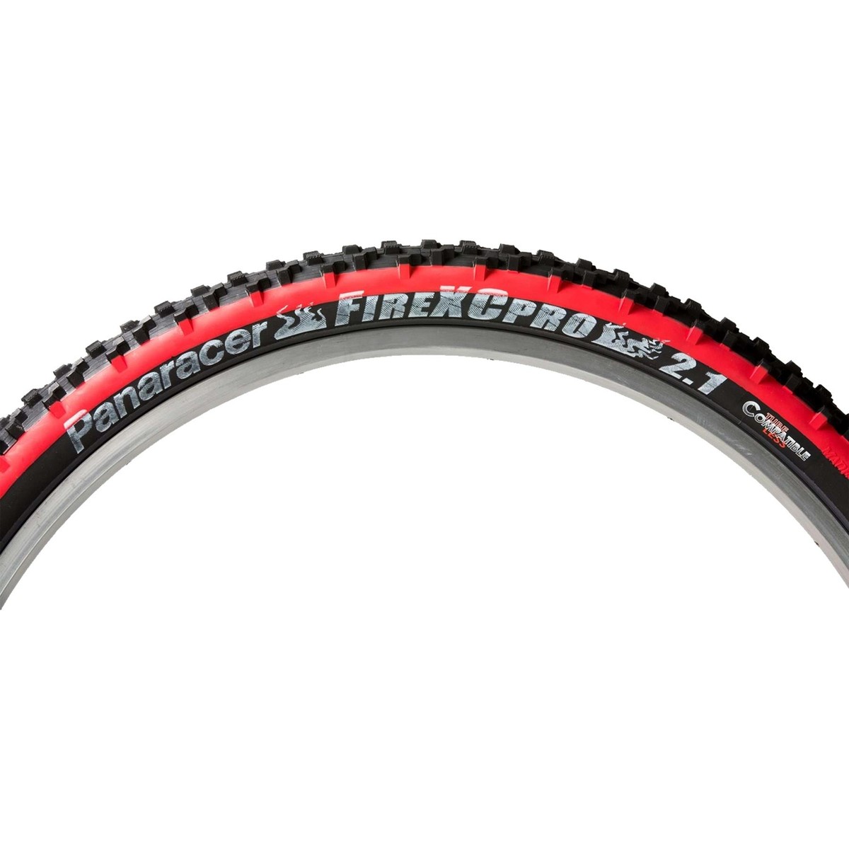 Panaracer Fire XC Pro TLC Folding Tyre - 26 x 2.1 - Black / Red