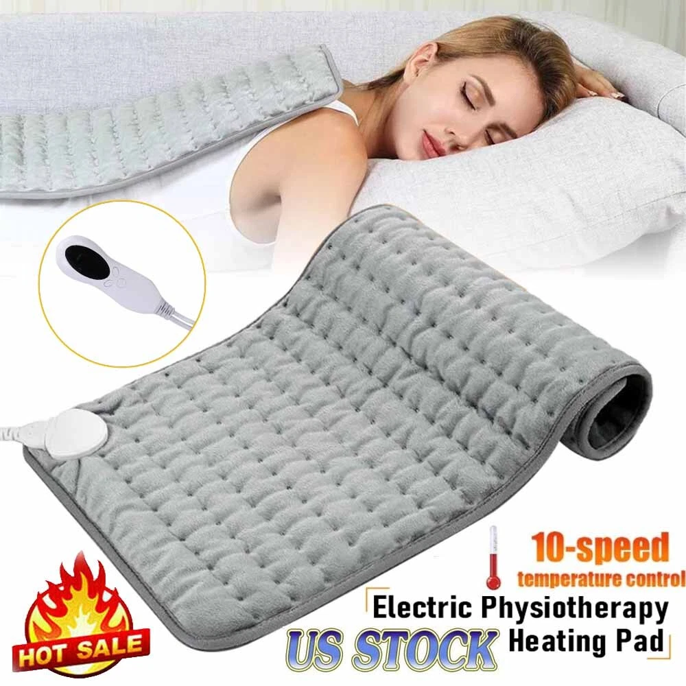 Electric Heating Pad for Neck Shoulder Back Pain Relief 10 Speed Heat  Setting US | eBay
