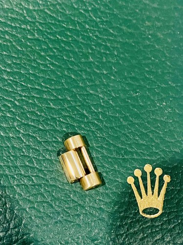 Eslabón de reloj 100% original Rolex President oro 18K 13mm excelente estado - Imagen 4 de 7