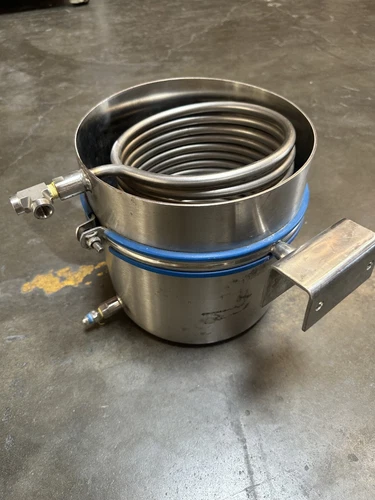 USED - BVV 1/4" FNPT Stainless Steel Condensing Coil w/ Can Heat Exchanger 304SS
