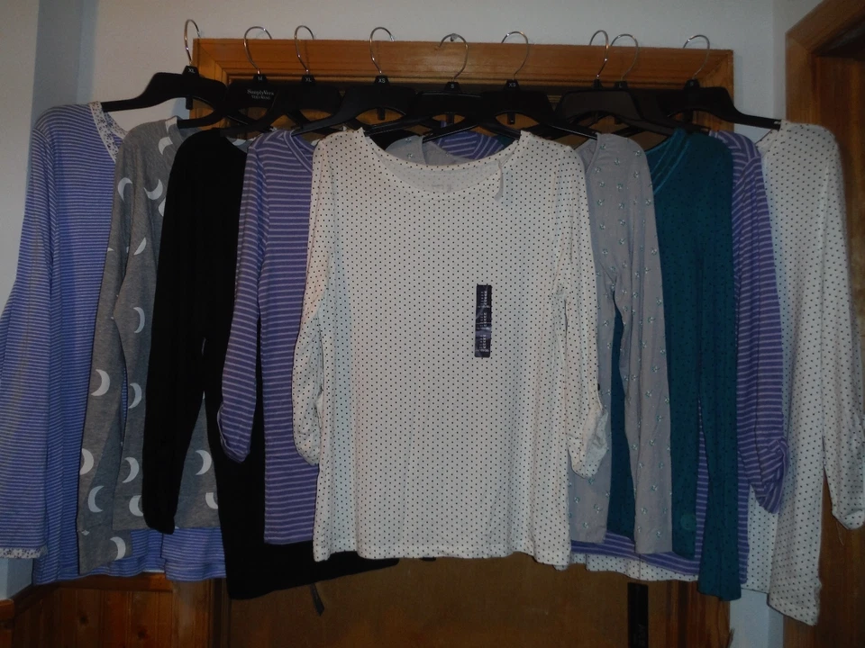 Blusas para dormir Mix Brands cuerpo hueco y otras talla XL, LG, MD, SN, XS muchos colores nuevas con etiquetas Foto 2 de 4