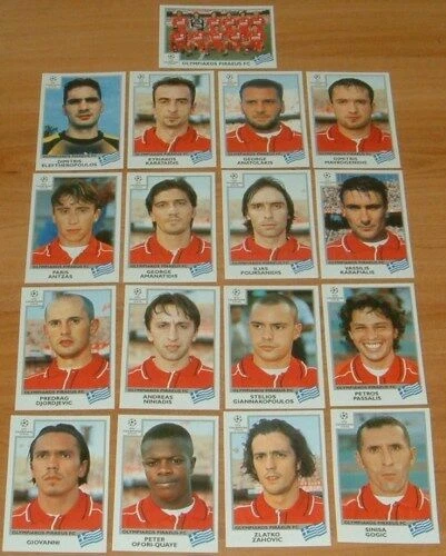 Stickers, albums et sets de cartes sportives, saison 2000 Panini