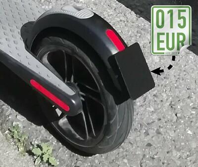 License Plate Ninebot Segway ES1/ES2/ES4 E-Scooter BLACK