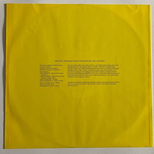 JOE JACKSON - BEAT CRAZY ORIG 1980 US 12" VINYL LP VG+/NM - Picture 3 of 8