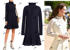 SEE BY CHLOE LACE DRESS POINTELLE VERONICA KATE SWEATER RUFFLE TOP KNIT 0 2 4 XS