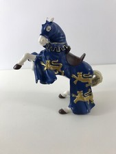 Papo White Horse In Beautiful Gear Lion Blue