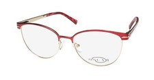 OSCAR DE LA RENTA OSL 736 EYEGLASS FRAME/GLASSES LARGE CATEYE LENSES AUTHENTIC