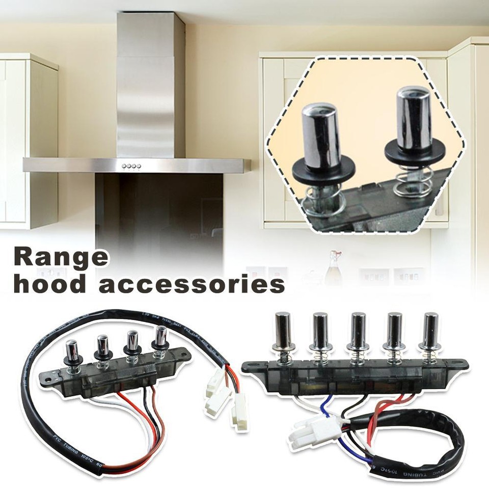 Range Hood Switch 5 Button Kitchen Replacement Accessories Universal