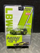 1/64 MINI GT MIJO LB SILHOUETTE WORKS LAMBORGHINI AVENTADOR GT EV0 LIME CHASE