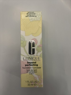 Clinique Beyond Perfecting Foundation+Concealer #WN 118 Amber(D) - 1oz (NIB)