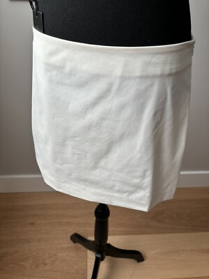 Patrizia Pepe US 8 Skirt Lined Stretch  Winter  white  Athleisure NWT