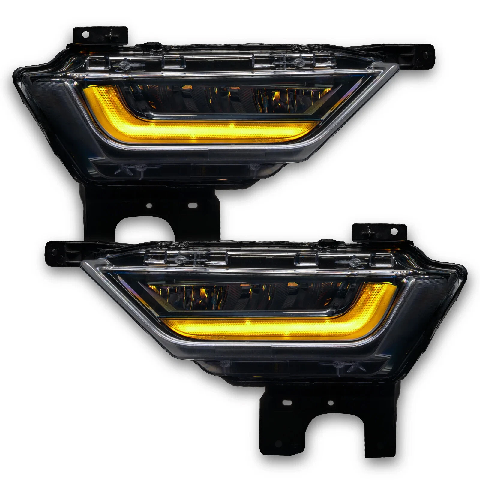 For 2021 2022 2023 Ford F-150 LED Fog Lights DRL w/Amber Turn Signal Lamp 21-23 - product detail image 1