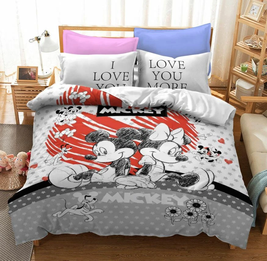 Mickey and Minnie Mouse Love Single/Double/Queen/King Bed Quilt Cover Set