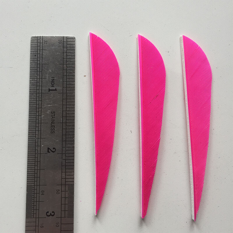 50PCS 3inch Pink Parabolic Vanes Fletches Feathers Fletching RW LW eBay