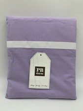 Pottery Barn Teen Kids Grossgrain Ribbon Trim Duvet Full Queen Lavender 3088